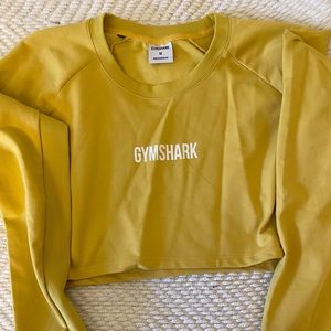 Gymshark - training cropped sweater - yellow